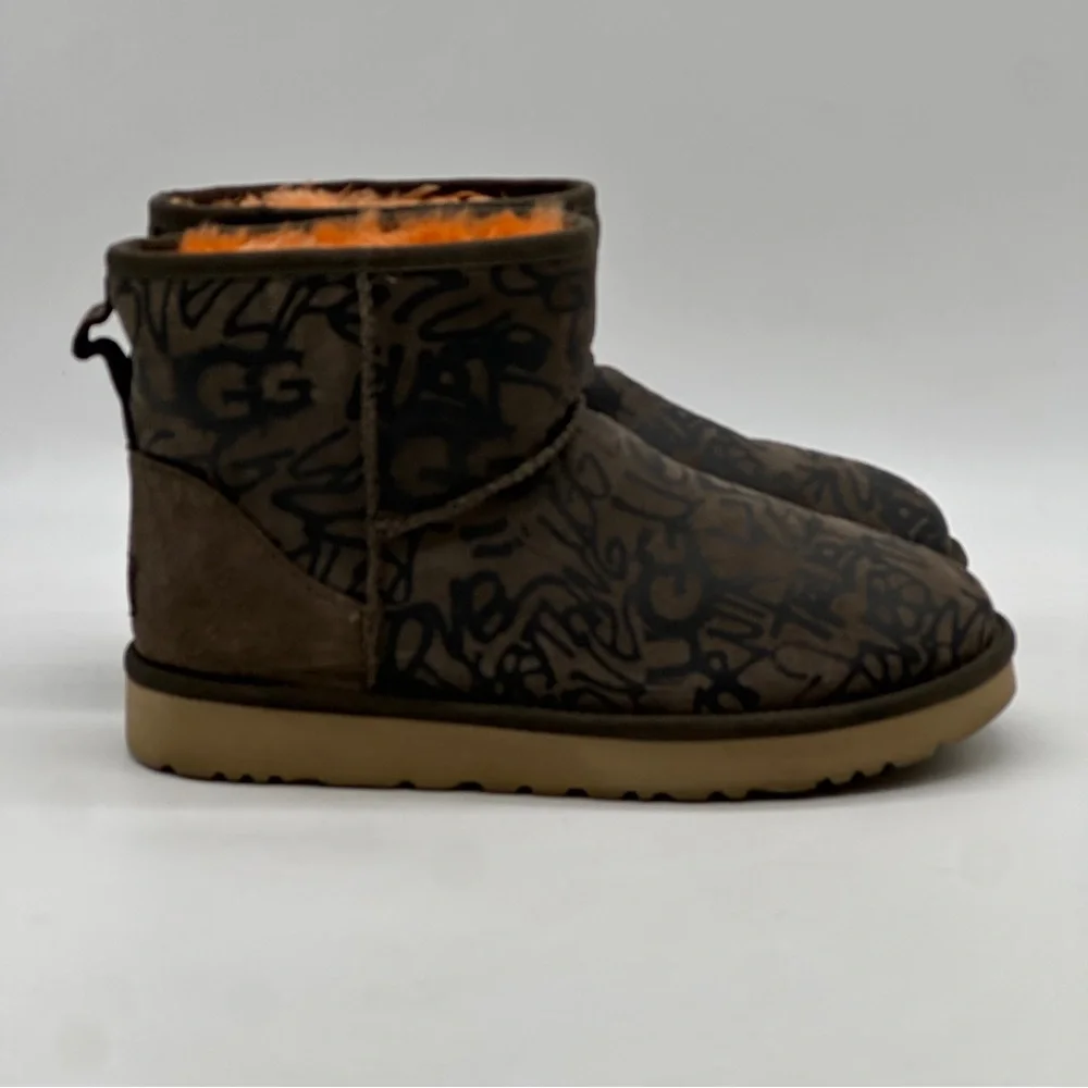 UGG Classic Street Graffiti Mini Boot. Size 9